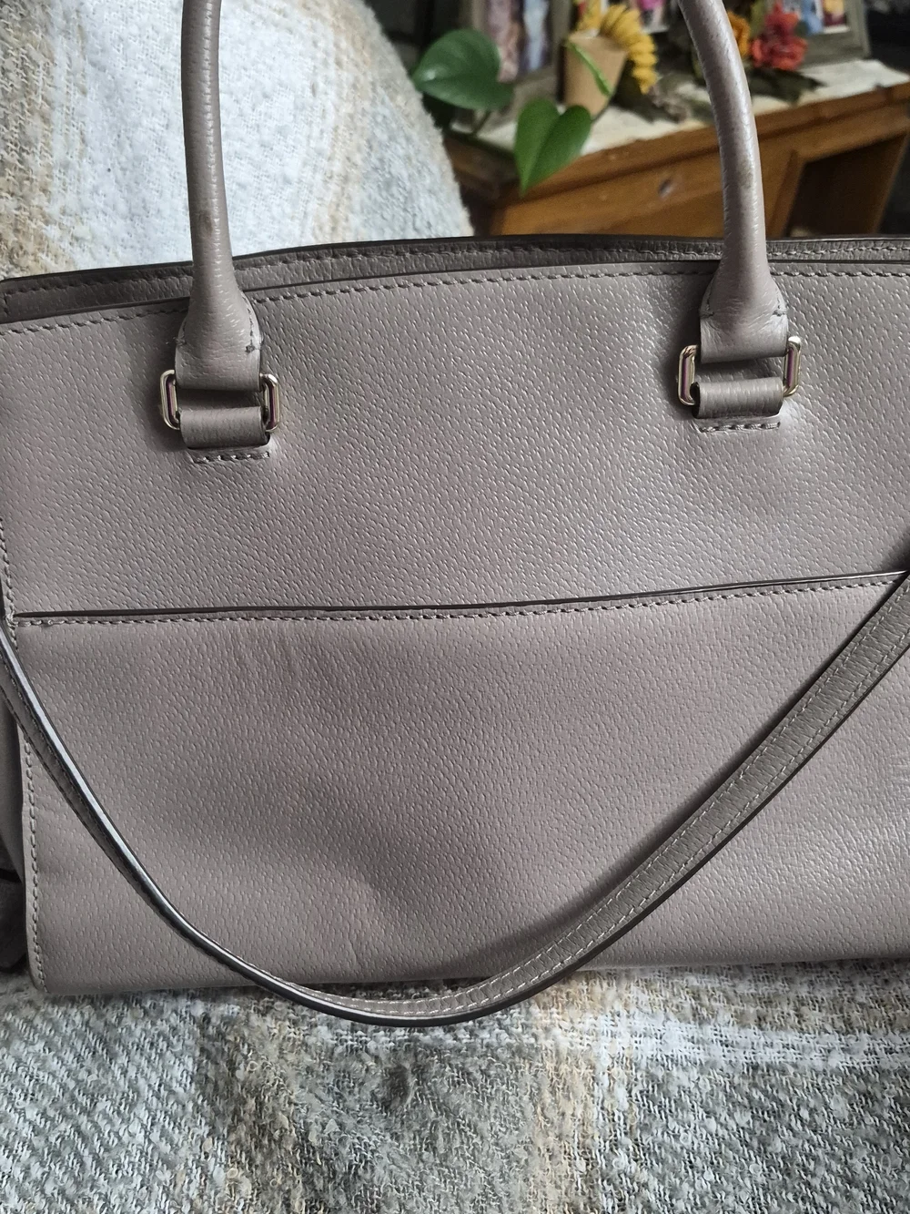 kate spade Taupe Leather Satchel